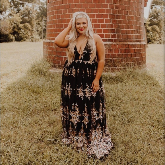 Southern fried chics “enchanted nights“ sequin dress SIZE M (nwt) - Picture 7 of 8